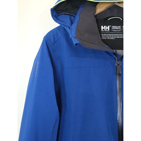 Helly Hansen Swift Stretch Jacket Mens Small Blue Ski Snowboard Full Zip Hooded - Picture 4 of 16